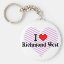 I Love Richmond West, United States Keychain
