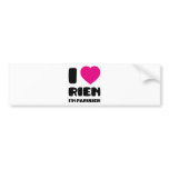 I Love 'Rien' I'm Parisien :) bumper stickers