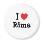 I love Rima heart T-Shirt Magnets