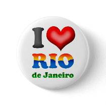 I Love Rio de Janeiro, Brazil The Wonderful City Pins