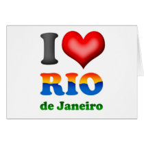 I Love Rio de Janeiro, Brazil The Wonderful City Greeting Card