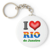 I Love Rio de Janeiro, Brazil The Wonderful City Keychain