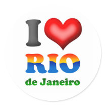 I Love Rio de Janeiro, Brazil The Wonderful City Stickers
