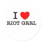 I Love Riot Grrl stickers