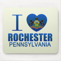 I Love Rochester, PA Mousepad