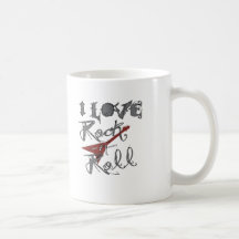 I love Rock and Roll Coffee Mugs