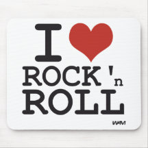 I love Rock and roll Mousepad
