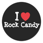 I love Rock Candy heart T-Shirt stickers