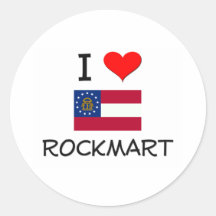 I Love ROCKMART Georgia Stickers