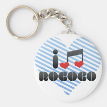 I Love Rococo Key Chains