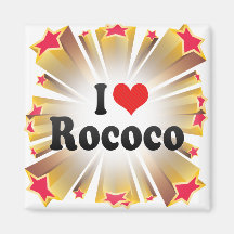 I Love Rococo Magnets