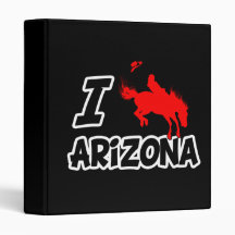 I Love Rodeo Arizona Vinyl Binder