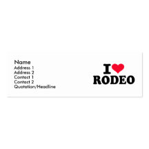 I love Rodeo Business Card Template