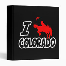 I Love Rodeo Colorado Vinyl Binder