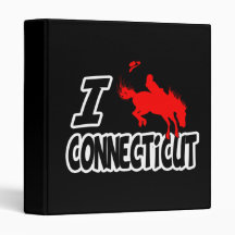 I Love Rodeo Connecticut 3 Ring Binder