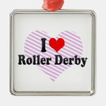 I love Roller Derby Christmas Tree Ornament