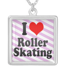 I love Roller Skating Necklace