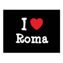 I love Roma heart T-Shirt Postcards