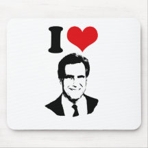 I LOVE ROMNEY 2012 MOUSEPADS