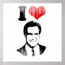 I LOVE ROMNEY 2012 POSTERS