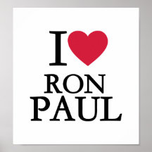 I love Ron Paul Poster