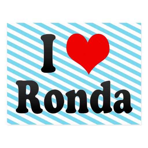 I Love Ronda, Spain Postcards
