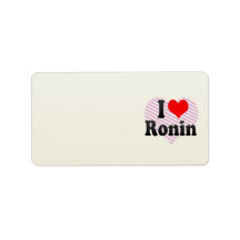 I love Ronin Custom Address Labels