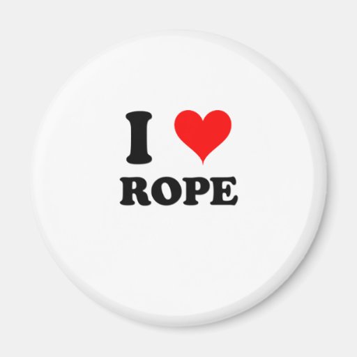 I Love Rope Fridge Magnets