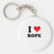 I Love Rope Keychain