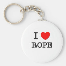 I Love Rope Keychains
