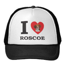 I Love Roscoe the Bed Bug Dog Trucker Hats