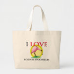 I Love Roseate Spoonbills Bags