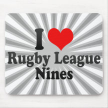 I love Rugby League Nines Mousepad