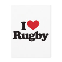 I Love Rugby Postcards