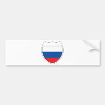 I Love Russia Bumper Sticker