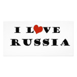 I Love  Russia Photo Card