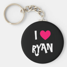 I Love Ryan Key Chains
