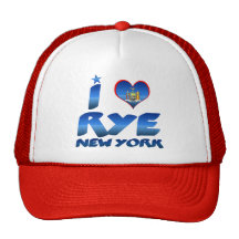 I love Rye, New York Trucker Hats