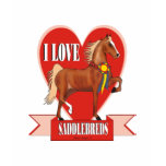 I Love Saddlebreds Heart T-Shirt