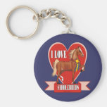 I Love Saddlebreds Keychain