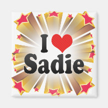 I Love Sadie Fridge Magnets