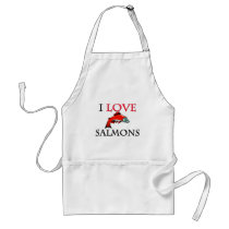 I Love Salmons aprons