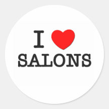 I Love Salons Sticker