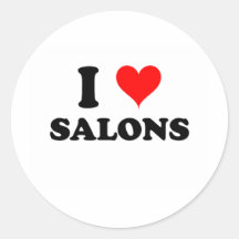 I Love Salons Sticker
