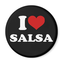 I Love Salsa Refrigerator Magnets