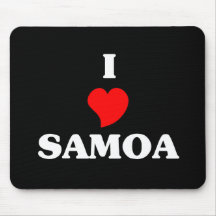 I Love Samoa Mouse Mats