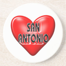I Love San Antonio Coasters