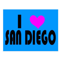 I Love San Diego California postcard