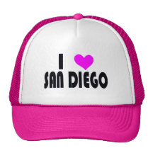 I Love San Diego hat