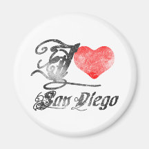 I Love San Diego Magnet